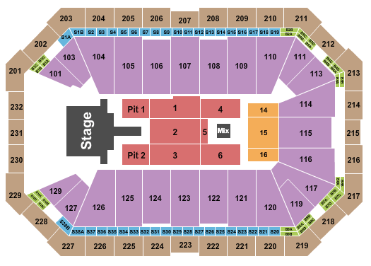 Dickies Arena Luke Bryan Seating Chart